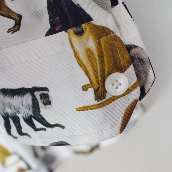 NWT Burberry Monkey Zoo Silk Button Shirt - Picture 13 of 16